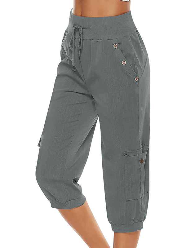 Pantalon Cargo Court Confortable Pour Femme