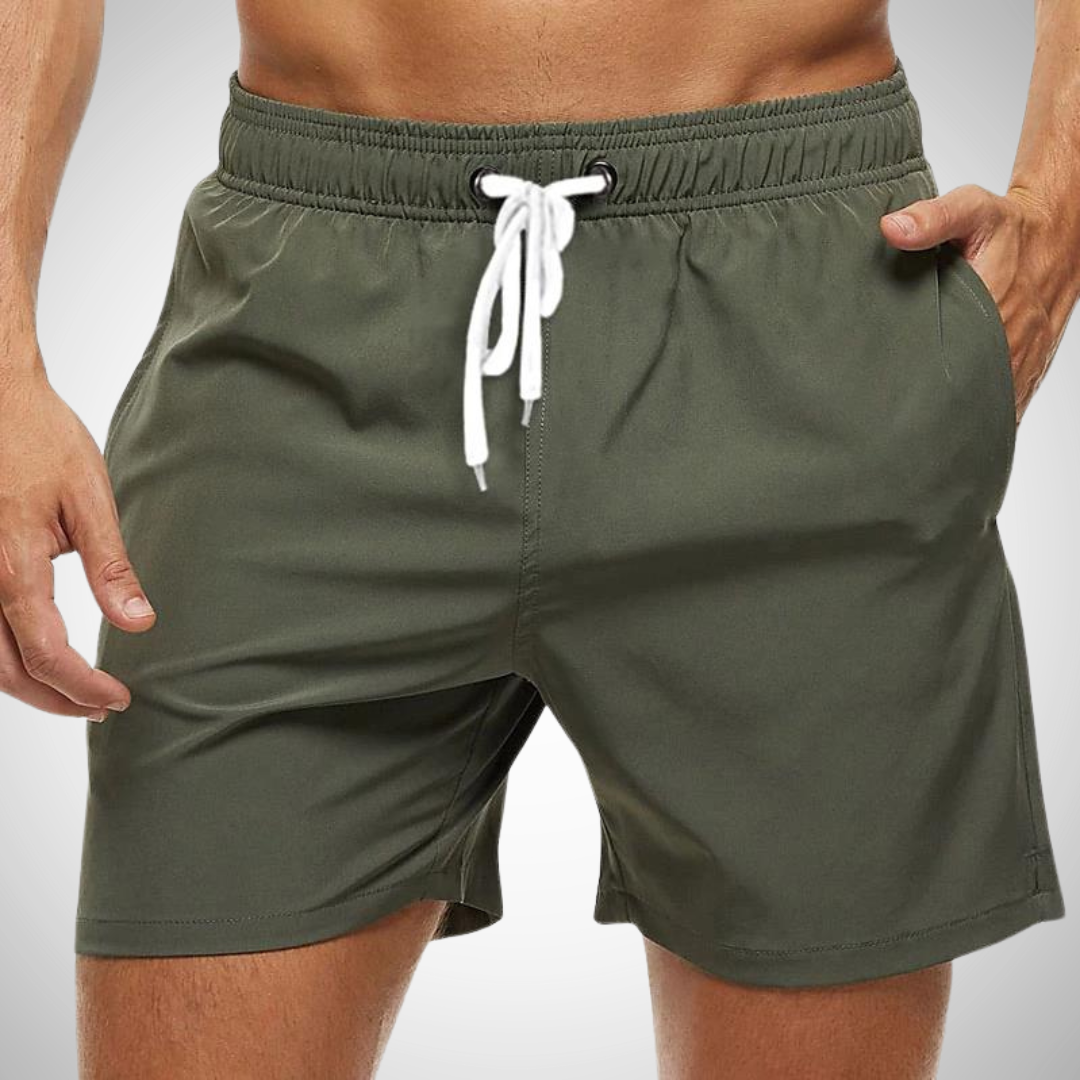 Short de Bain Confortable et Stylé en Design Monochrome Pour Homme