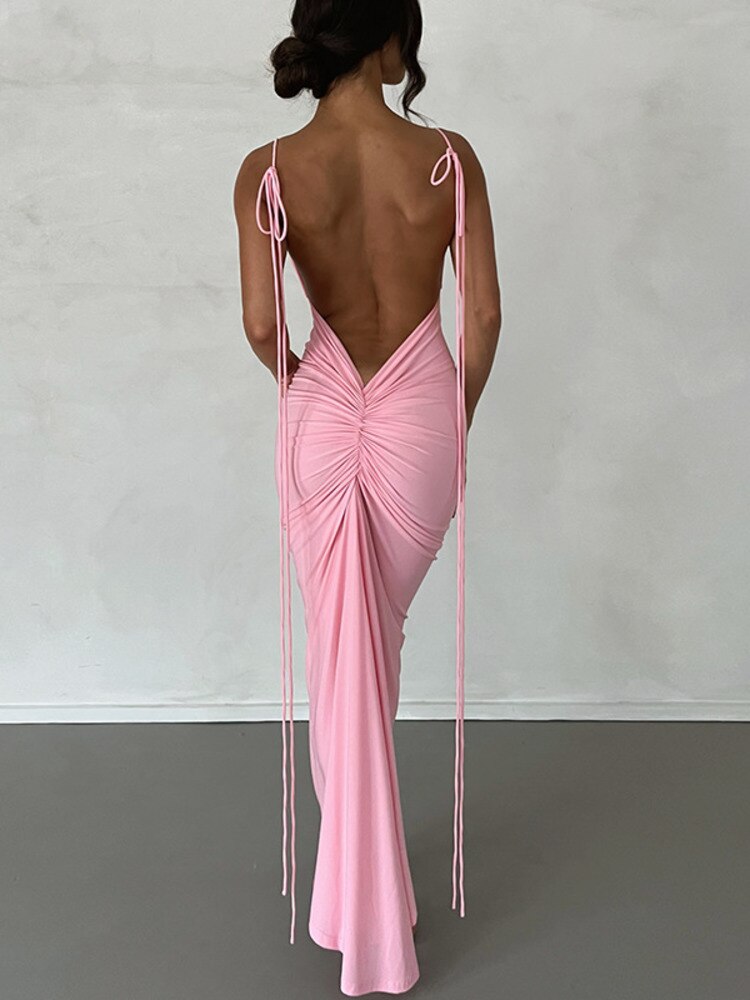 Robe Moulante Confortable et Séduisante à Dos Ouvert pour Femme | Mila