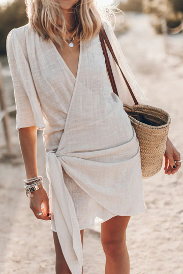 Robe Mini Tendance à Manches Courtes pour Femme | Livia