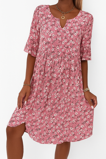 Robe Évasée Fleurie Féminine pour Femme