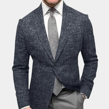 Blazer d'affaires élégant et texturé pour homme