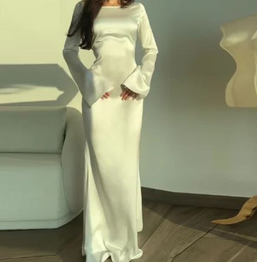 Robe Élégante à Manches Longues pour Femme | Emilia