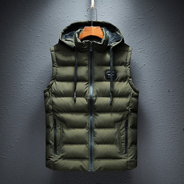 Gilet Doudoune à Capuche Léger et Chaud pour Homme
