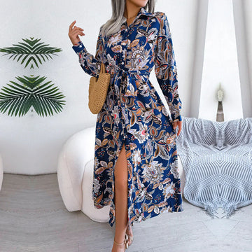 Robe Fleurie Rétro Élégante pour Femme | Liana