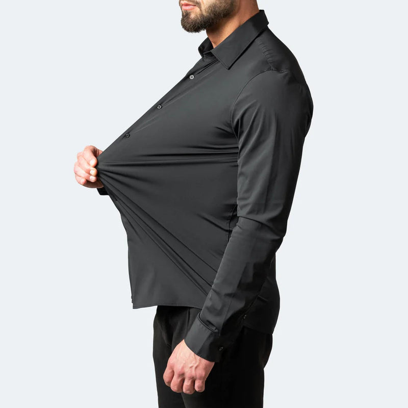 Nolan - Chemise Stylée à Manches Longues et Stretch pour Hommes