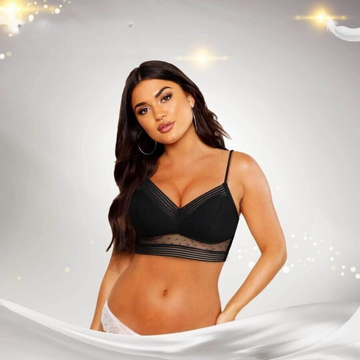 Bralette Push-Up Sans Fil avec Dos Ouvert pour Femme