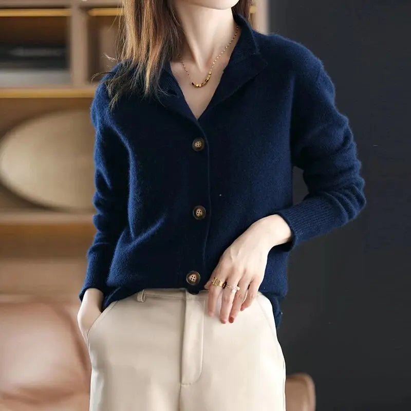 Cardigan Élégant et Polyvalent en Maille pour Femme