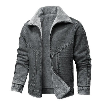 John - Veste en Denim et Fleece Stylée pour l'Automne pour Hommes