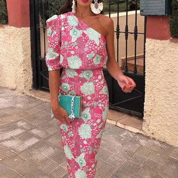 Robe Maxi Élégante Imprimée pour Femme | Valerie