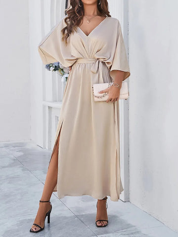 Robe Élégante à Encolure en V pour Femmes | Mara