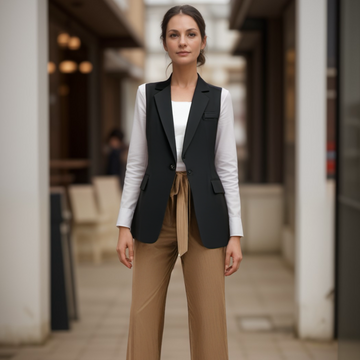Blazer Sans Manches Élégant pour Femme | Alix