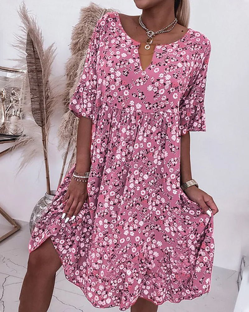 Robe Fleurie Élégante et Confortable pour Femme