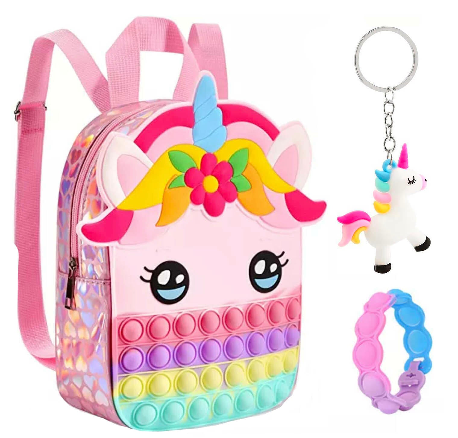 Amelia - Ensemble de 3 Jouets Fidget Rose Pop It pour Enfants