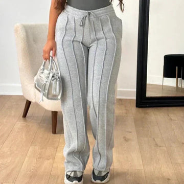 Pantalon de Jogging avec Coutures Verticales pour Femme | Noelle